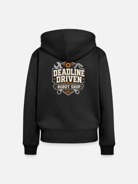 Robotik-mutter, Robotik-wettbewerb, - Frauen Premium Bio Zip Hoodie - Schwarz