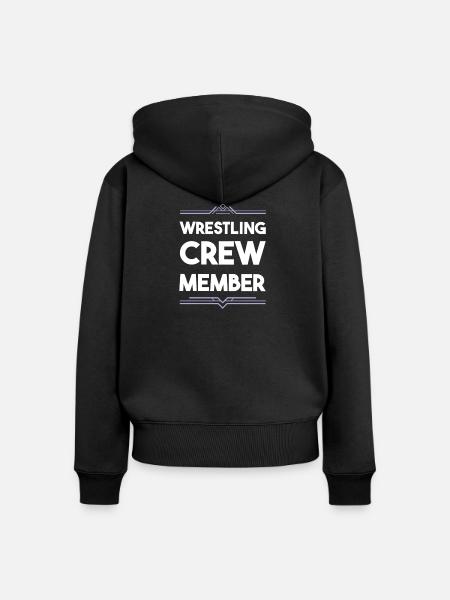 Wrestling Crew - Frauen Premium Bio Zip Hoodie - Schwarz