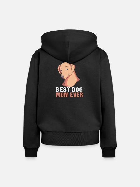 Chesapeake Bay Retriever - Frauen Premium Bio Zip Hoodie - Schwarz