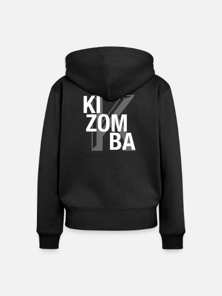 Kizomba - Frauen Premium Bio Zip Hoodie - Schwarz