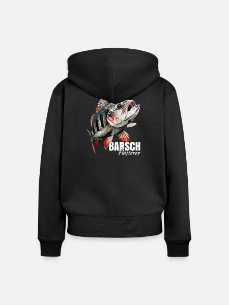 Barsch Flüsterer - Frauen Premium Bio Zip Hoodie - Schwarz