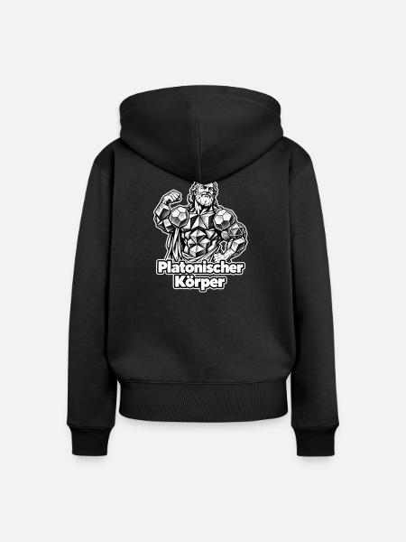 Platonischer Körper - Frauen Premium Bio Zip Hoodie - Schwarz