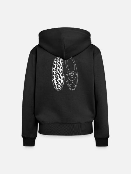 Stepptanz - Frauen Premium Bio Zip Hoodie - Schwarz