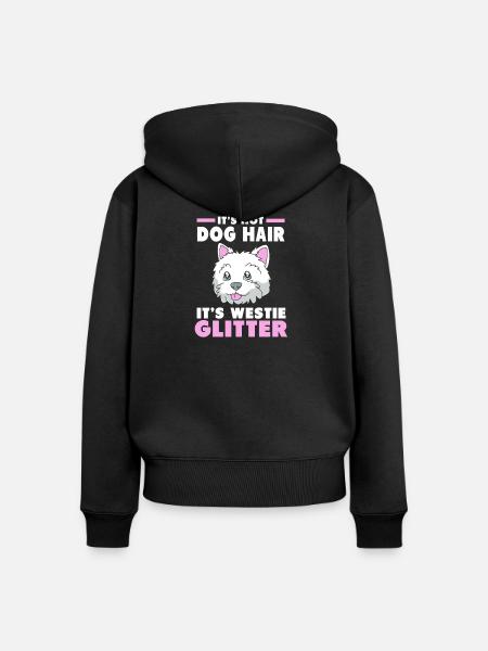 West Highland Terrier - Frauen Premium Bio Zip Hoodie - Schwarz