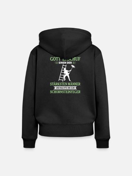 Schornsteinfeger Herren - Frauen Premium Bio Zip Hoodie - Schwarz