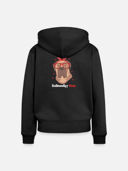 Bullmastiff - Frauen Premium Bio Zip Hoodie - Schwarz
