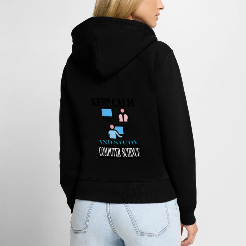 Computer Science Student Study Computational Linguistics Women's Premium Organic Zip Hoodie