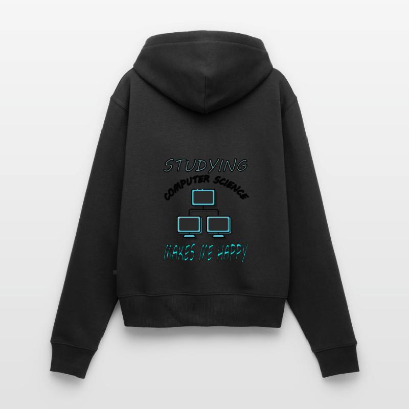 Study Computer Science Computer Science Student Gift Women's Premium Organic Zip Hoodie