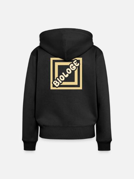 Biologe als Job - Frauen Premium Bio Zip Hoodie - Schwarz