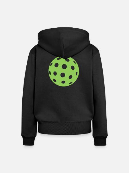 Pickleball - Frauen Premium Bio Zip Hoodie - Schwarz