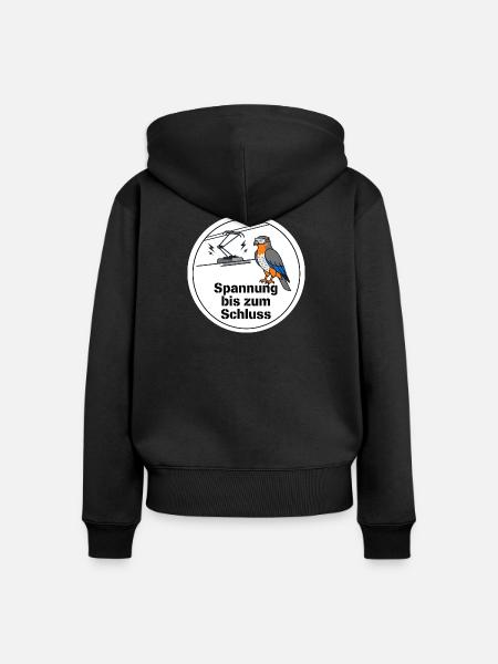 Oberleitungstechniker Elektriker Bahn Geschenk - Frauen Premium Bio Zip Hoodie - Schwarz