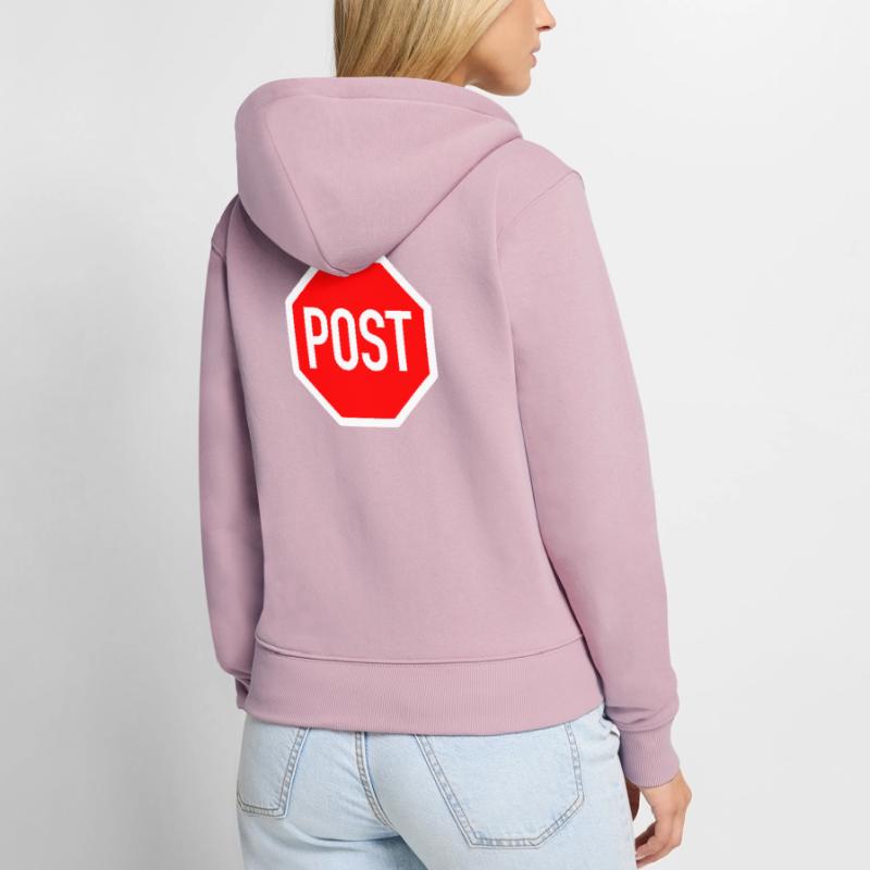post oder stop? Frauen Premium Bio Zip Hoodie