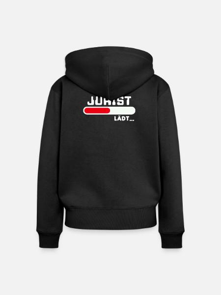 Karriere Jurist Statement Beruf Arbeiter Erfolg - Frauen Premium Bio Zip Hoodie - Schwarz