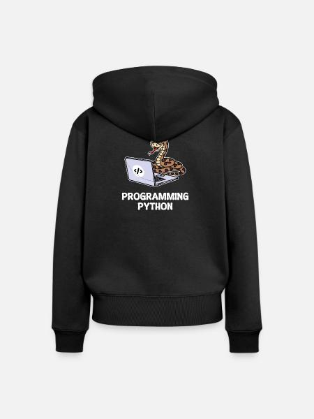Skripting Programmierer Computer Debug Developer - Frauen Premium Bio Zip Hoodie - Schwarz