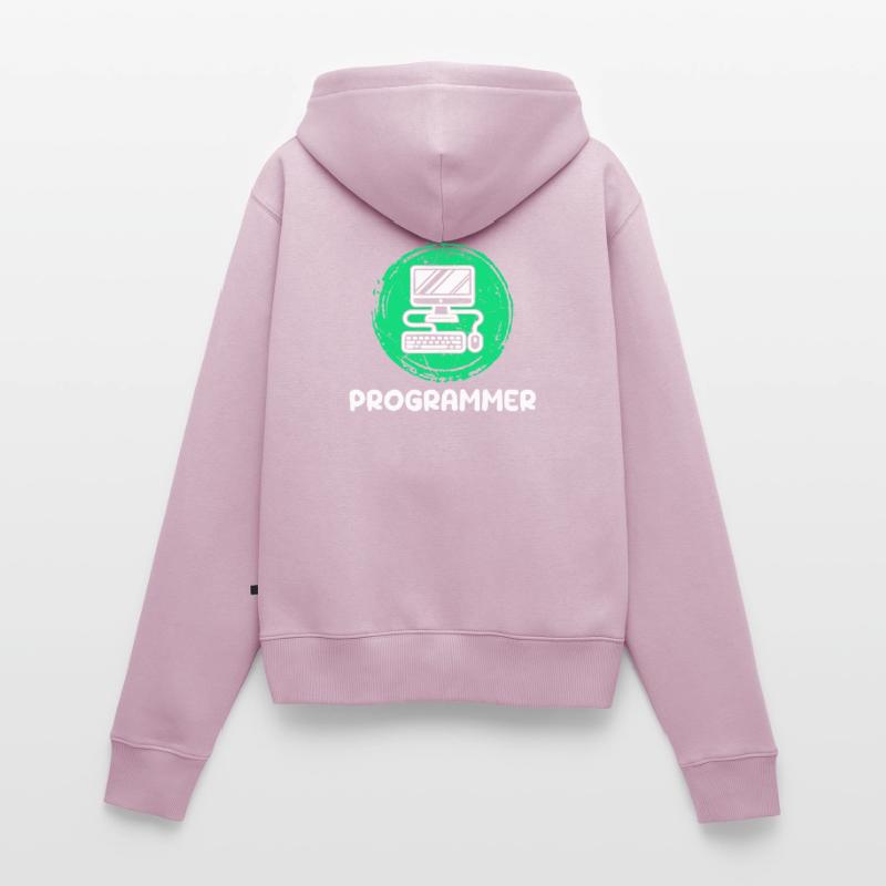 Computer Developer Programmer Computer Geek Women's Premium Organic Zip Hoodie