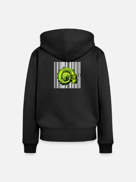 SPOT - TOURIST - Frauen Premium Bio Zip Hoodie - Schwarz