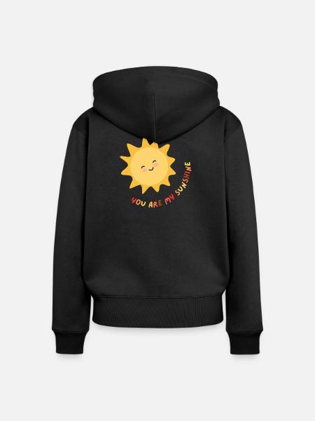 Mein Sonnenschein - Frauen Premium Bio Zip Hoodie - Schwarz