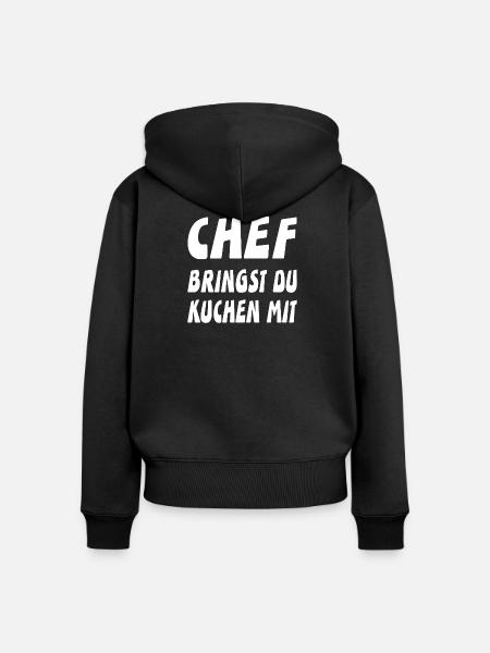 Chef - Frauen Premium Bio Zip Hoodie - Schwarz