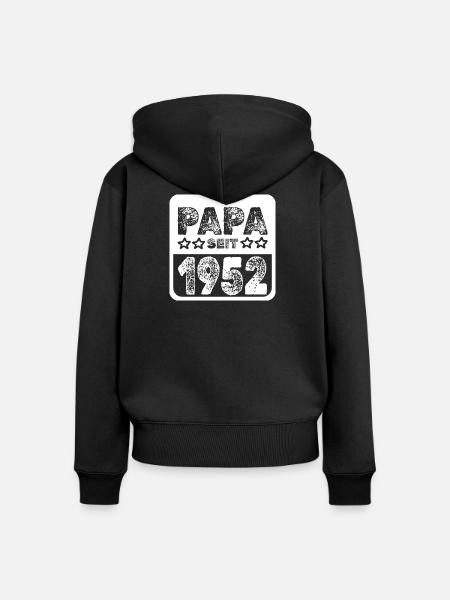 1952 - Frauen Premium Bio Zip Hoodie - Schwarz