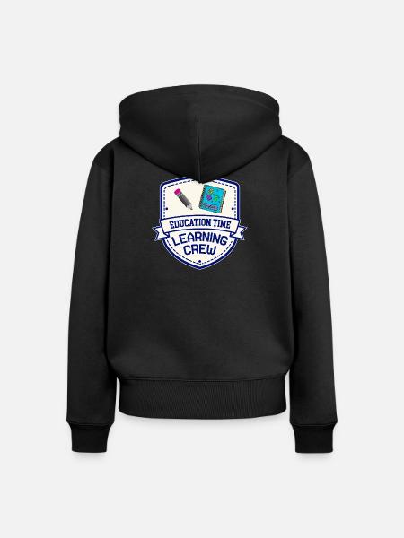 Ausbildungszeit | Learning Crew Shirt - Frauen Premium Bio Zip Hoodie - Schwarz