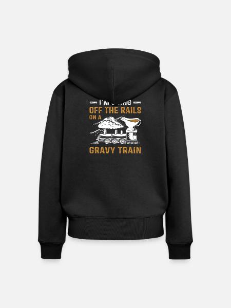 Thanksgiving Mama Mutter Oma Großmutter - Frauen Premium Bio Zip Hoodie - Schwarz
