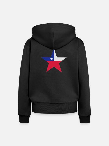 Chilenische Sterne - Frauen Premium Bio Zip Hoodie - Schwarz