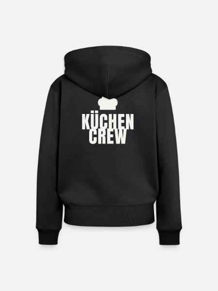 Kuechen Crew Koch Gastro Restaurant Kochmütze - Frauen Premium Bio Zip Hoodie - Schwarz