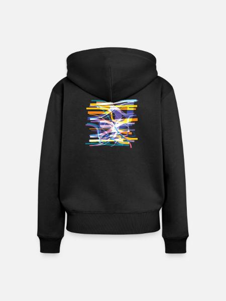 Bodycheck - Frauen Premium Bio Zip Hoodie - Schwarz