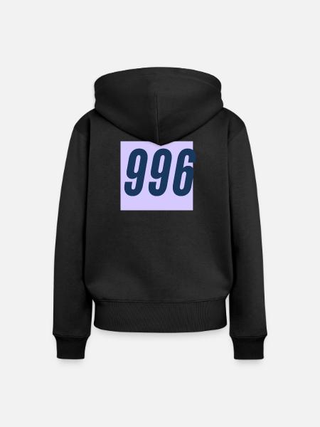 996 Arbeitskultur - Frauen Premium Bio Zip Hoodie - Schwarz