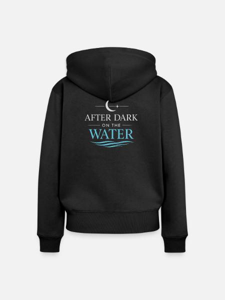 Nachtbootfahren Mit - Frauen Premium Bio Zip Hoodie - Schwarz