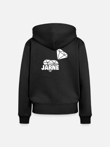 Edel Jarne - Frauen Premium Bio Zip Hoodie - Schwarz