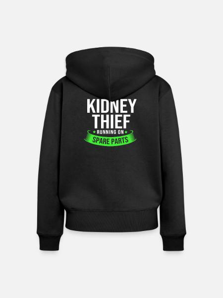 Nierenspender Transplantation Organspende - Frauen Premium Bio Zip Hoodie - Schwarz