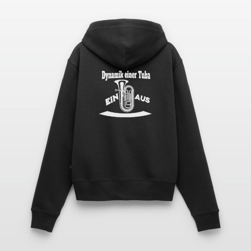 Dynamik einer Tuba - Ein oder Aus Frauen Premium Bio Zip Hoodie