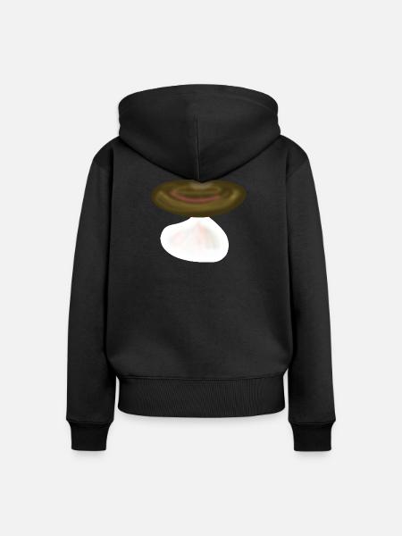 Pilz Pilze Natur - Frauen Premium Bio Zip Hoodie - Schwarz