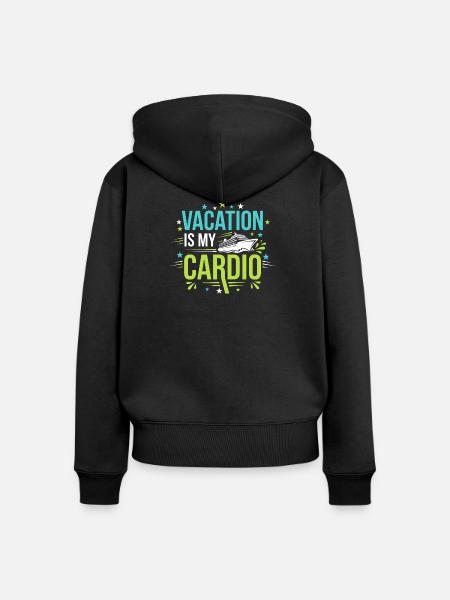 Kreuzfahrt-oma, Oma An Deck, - Frauen Premium Bio Zip Hoodie - Schwarz