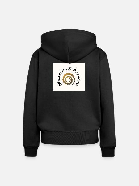 M&P-Logo - Frauen Premium Bio Zip Hoodie - Schwarz