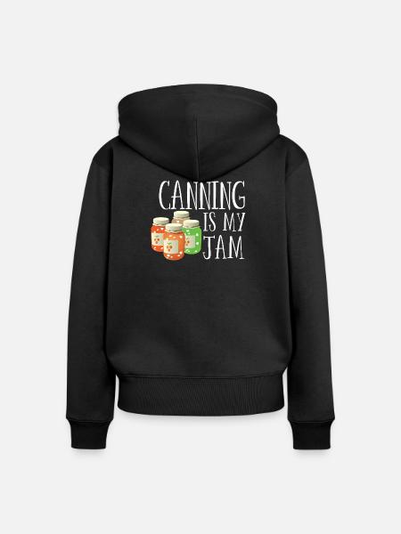 Einkochen ist mein Ding - Frauen Premium Bio Zip Hoodie - Schwarz