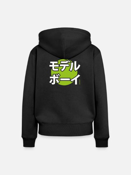 musterknabe Katakana  - Frauen Premium Bio Zip Hoodie - Schwarz
