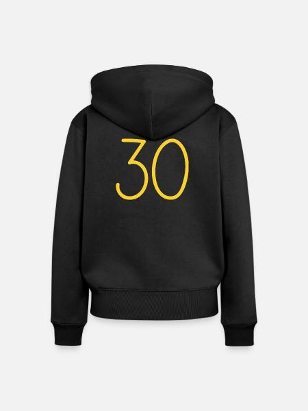 30 - Frauen Premium Bio Zip Hoodie - Schwarz