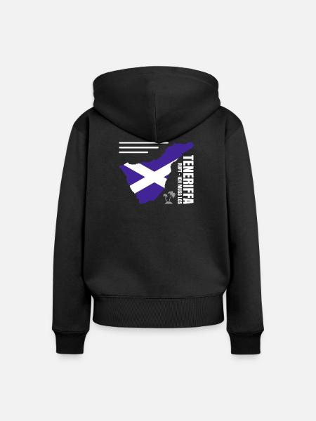 Teneriffa Auswandern - Frauen Premium Bio Zip Hoodie - Schwarz