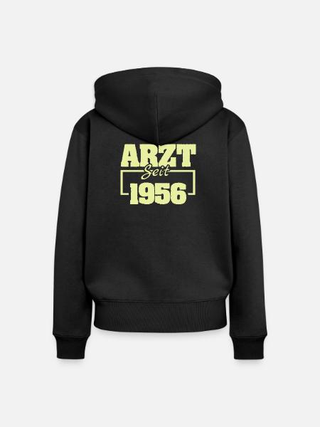 1956 - Frauen Premium Bio Zip Hoodie - Schwarz