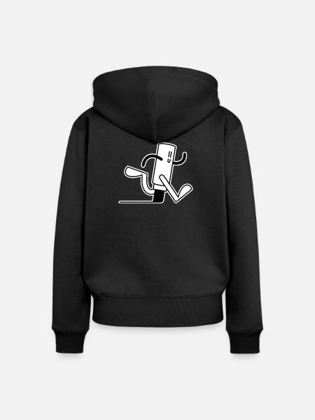 Mr. Marker - Frauen Premium Bio Zip Hoodie - Schwarz