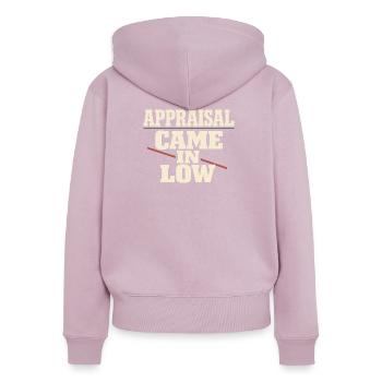 Mortgage Brokers, Loan Officers, - Women's Premium Organic Zip Hoodie - dusky pink - Back - Julia (174cm)