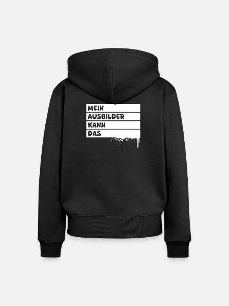 Ausbilder - Frauen Premium Bio Zip Hoodie - Schwarz