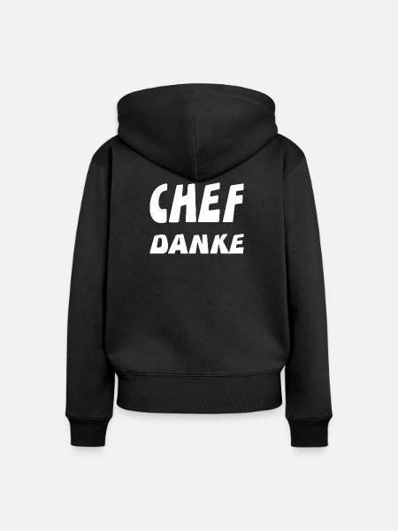 Chef - Frauen Premium Bio Zip Hoodie - Schwarz