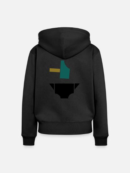 Hammer und Amboss - Frauen Premium Bio Zip Hoodie - Schwarz