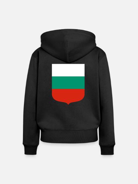 Bulgarien - Frauen Premium Bio Zip Hoodie - Schwarz