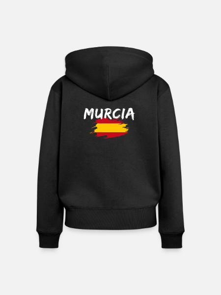 Murcia Spanien - Frauen Premium Bio Zip Hoodie - Schwarz