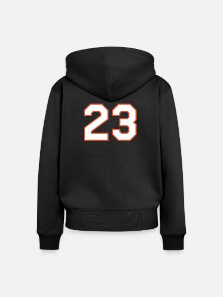 23 Basketball-Legende - Frauen Premium Bio Zip Hoodie - Schwarz