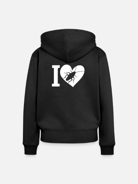 Kakerlake Insekt - Frauen Premium Bio Zip Hoodie - Schwarz